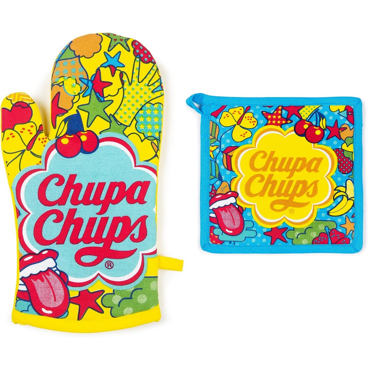 Excelsa Guanto forno + presina Chupa Chups trapuntato cotone 